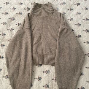 H&M Taupe Turtleneck Sweater